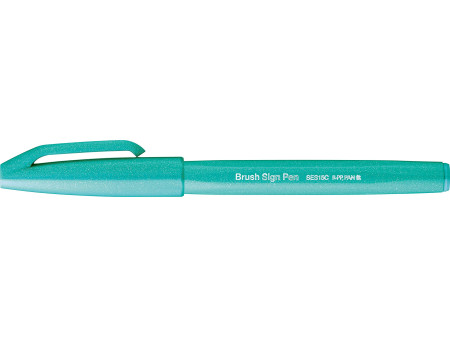 PentelArts Stylo feutre Brush Sign Pen SES15, vert émeraude