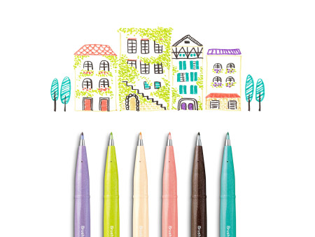 PentelArts Stylo feutre Brush Sign Pen SES15, beige