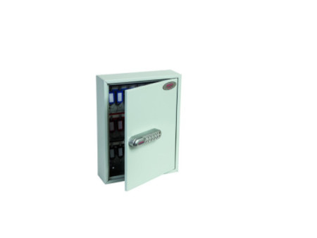 phoenix Armoire à clés KC0601E pour 42 clés, gris clair