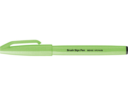 PentelArts Stylo feutre Brush Sign Pen SES15, vert fluo