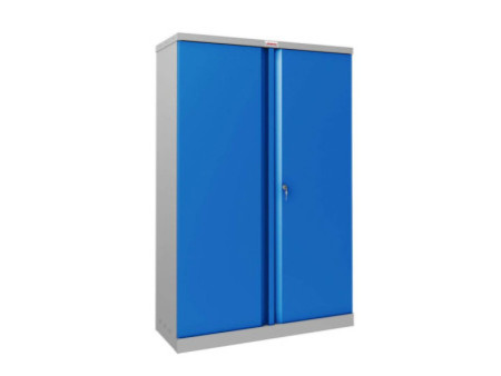 phoenix Armoire de bureau SCL1491, en acier, gris clair/bleu