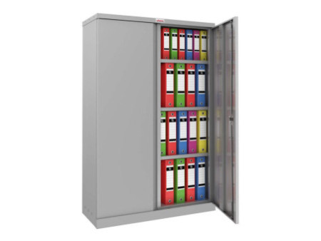 phoenix Armoire de bureau SCL1491, en acier, gris clair