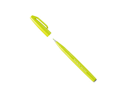 PentelArts Stylo feutre Brush Sign Pen SES15, vert citron