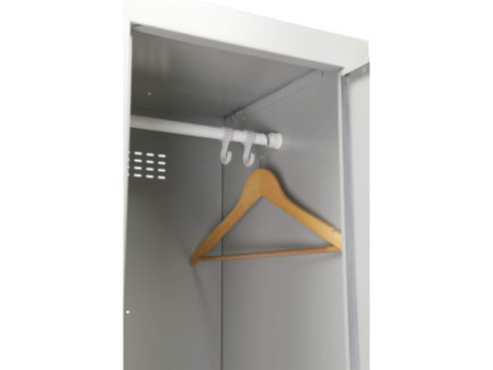 phoenix Vestiaire PL1430, serrure électronique, gris/rouge