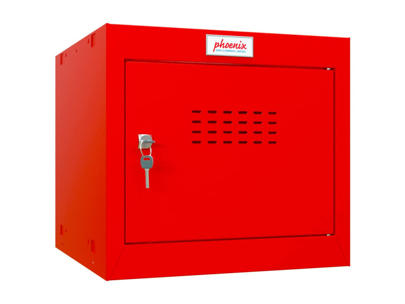 phoenix Casier cubique CL0344, serrure à clé, rouge