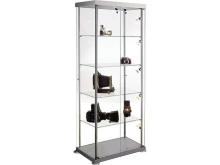 kerkmann Vitrine rectangulaire expoline, 4 étagères en verre