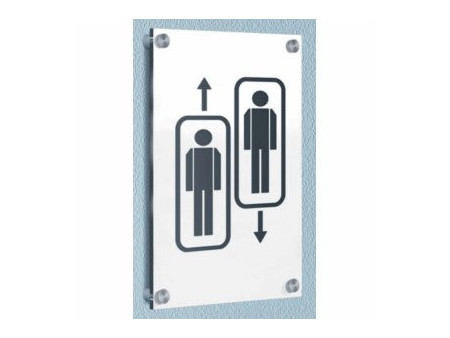 kerkmann Plaque de porte Sign, A4, verre acrylique