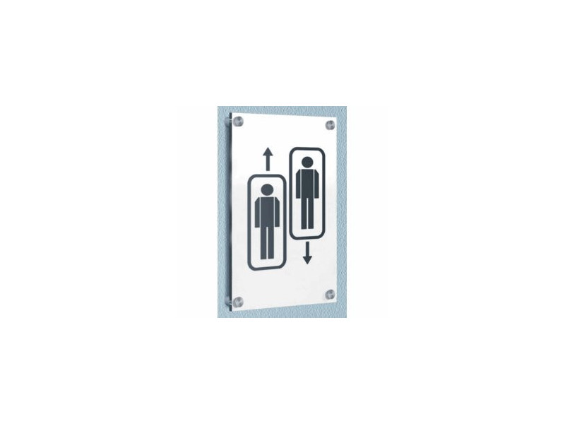 kerkmann Plaque de porte Sign, A4, verre acrylique