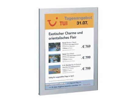kerkmann Cadre pour affiche Daily, format A3, gris argent