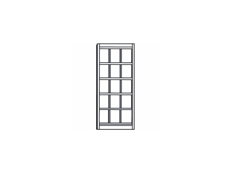 kerkmann Armoire à prospectus, 15 x A4, gris clair RAL7035