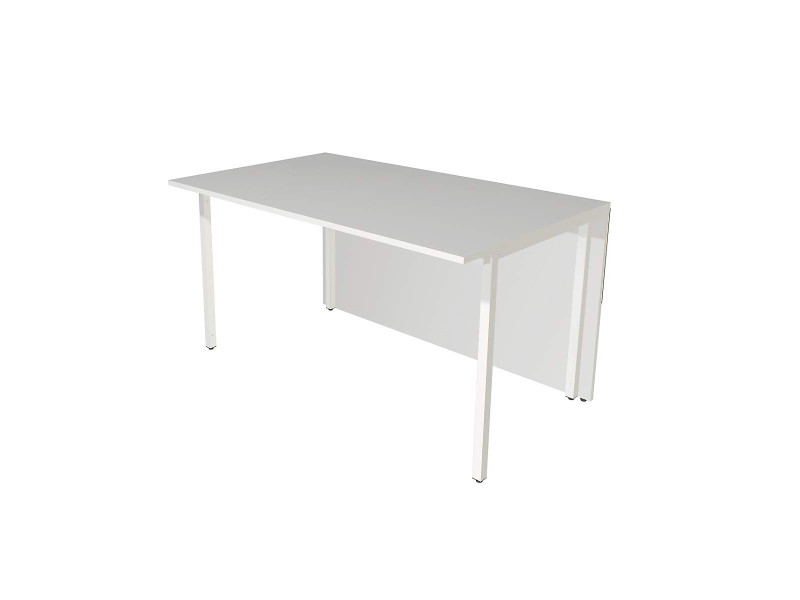 kerkmann Elément de table Atlantis, droit, blanc/verre