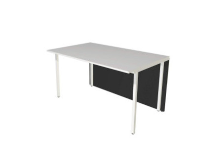 kerkmann Pièce de table Atlantis, droit, blanc/anthracite