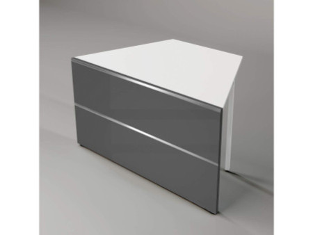 kerkmann Pièce de table annexe Atlantis, blanc/anthracite