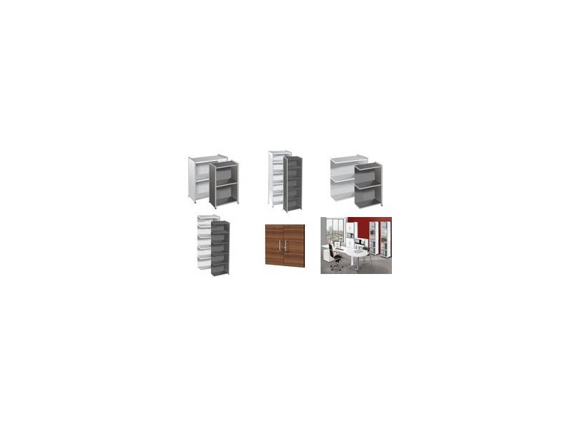 kerkmann Etagère ARTLINE, 4 tablettes, (L)410 mm, anthracite