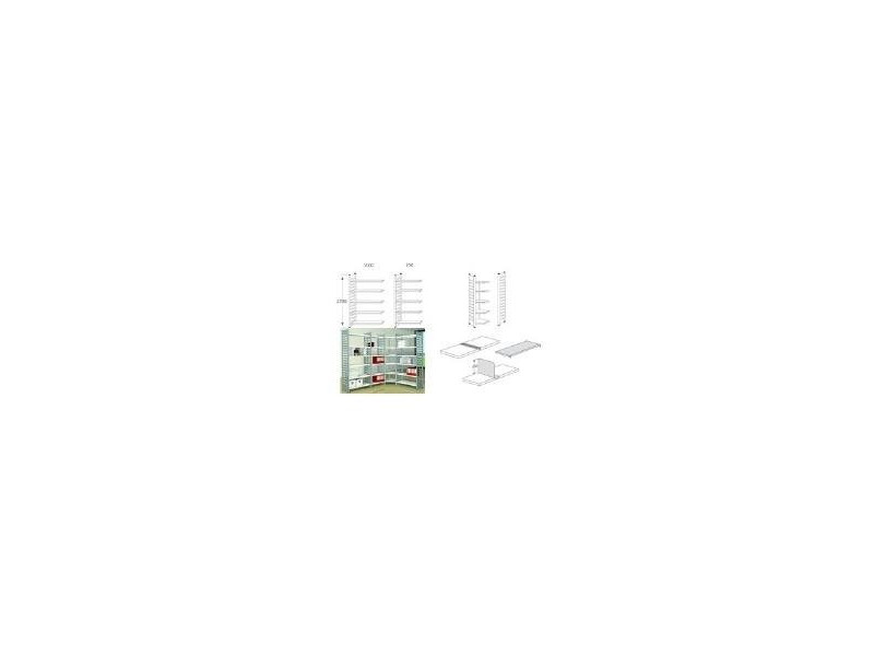 kerkmann Rayonnage 'M2', 5 tablettes, (L)1.000 x (H)2.200 mm