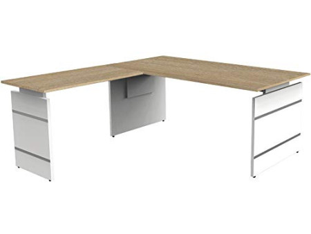 kerkmann Table annexe avec piètement panneau Form 4,graphite