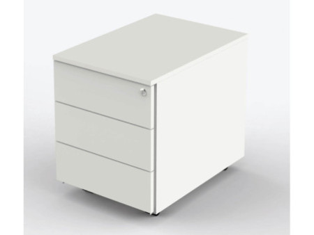 kerkmann Caisson mobile, 3 tiroirs, (P)600 mm, blanc