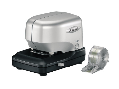Rexel Agrafeuse électrique Stella 30, argent/noir
