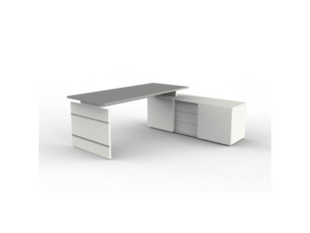 kerkmann Bureau complet Form 4, blanc/graphite