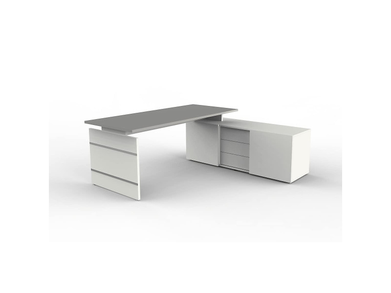 kerkmann Bureau complet Form 4, blanc/graphite