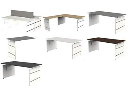 kerkmann Caisson mobile, 4 tiroirs, blanc/anthracite