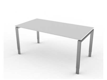 kerkmann Bureau Form 5, (L)1.600 x (P)800 mm, gris clair