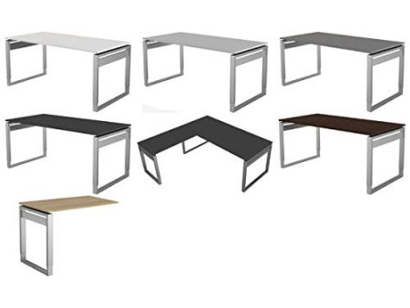 kerkmann Table annexe Form 5, piètement cadre, blanc