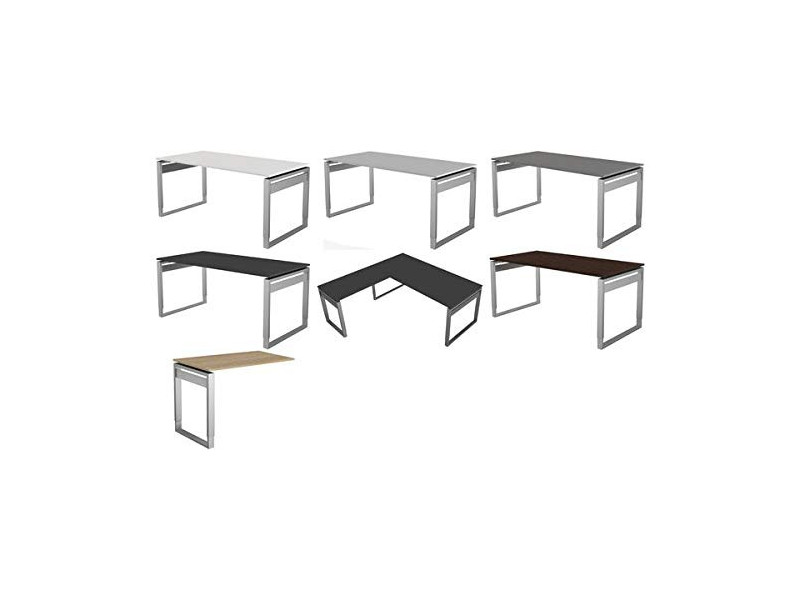 kerkmann Table annexe Form 5, piètement cadre, graphite