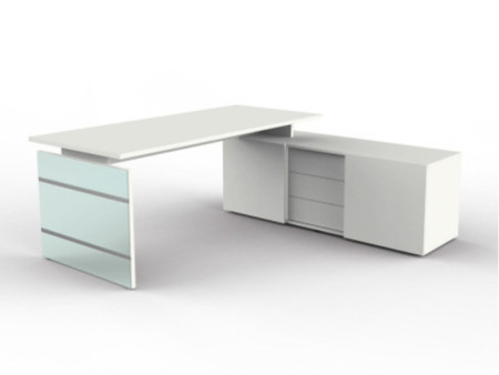 kerkmann Bureau complet LUGANO, blanc