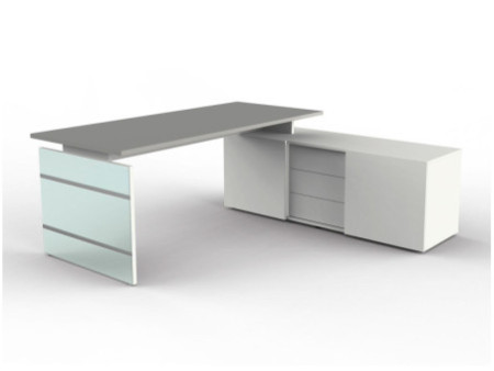 kerkmann Bureau complet LUGANO, graphite