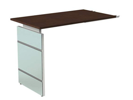 kerkmann Bureau avec piètement panneau LUGANO, graphite