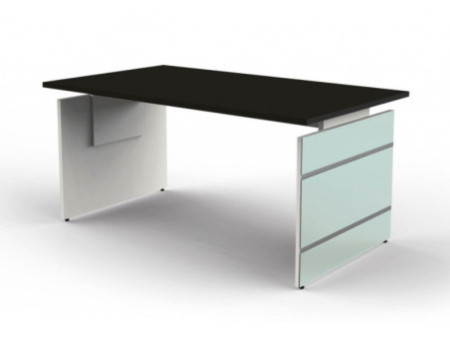 kerkmann Bureau avec piètement panneau LUGANO, anthracite