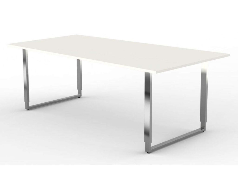 kerkmann Table de conférence AVETO, (L)2.000 mm, blanc