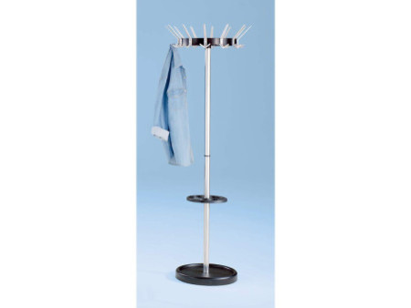 kerkmann Portemanteau sur pied Public 8, 12 crochets, gris