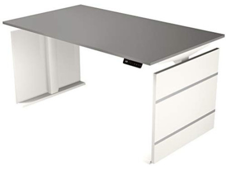 kerkmann Bureau assis-debout avec panneau Move 3, blanc