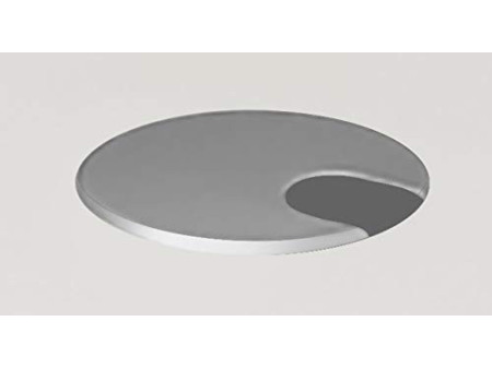 kerkmann Passe-câble, plastique, central, blanc
