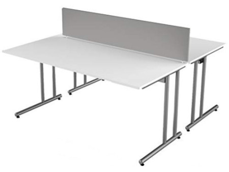 kerkmann Bureau Start Up, (L)2.000 x (H)750 mm, blanc