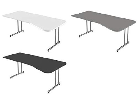 kerkmann Bureau pour PC Start Up, piètement en C, graphite