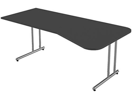 kerkmann Bureau pour PC Start Up, piètement en C, graphite