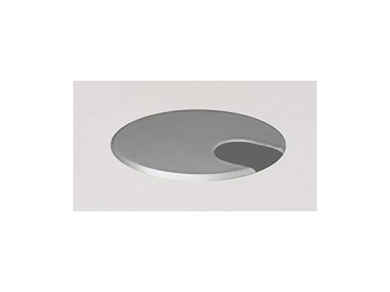 kerkmann Passe-câble, plastique, central, argent