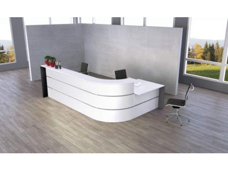 kerkmann Grand comptoir en L BARI, espace conseil