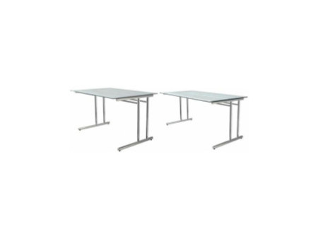 kerkmann Bureau ARTLINE, (L)1.200 mm, avec plateau en verre