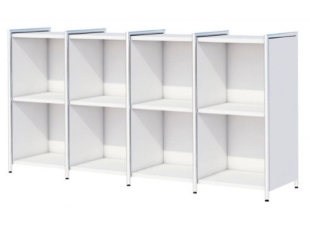 kerkmann Bahut ARTLINE, 2 hauteurs de classeur, blanc