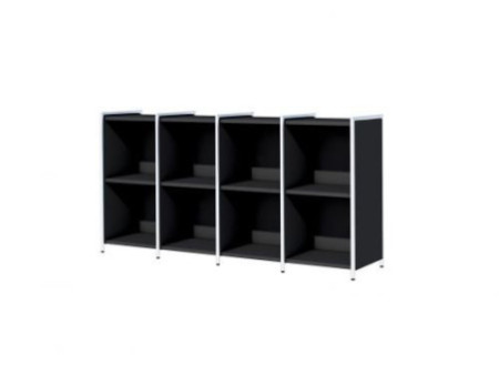 kerkmann Bahut ARTLINE, 2 hauteurs de classeur, anthracite