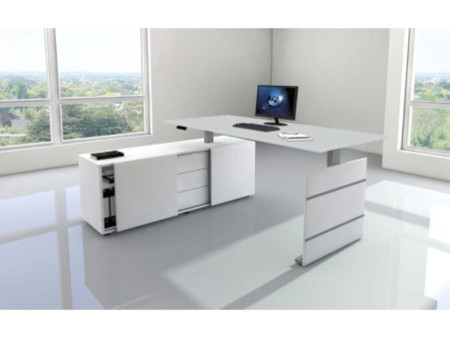 kerkmann Poste de travail complet Move 3, blanc/gris clair