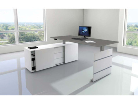 kerkmann Poste de travail complet Move 3, blanc/graphite