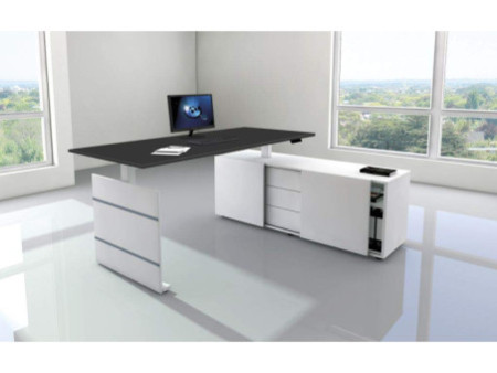 kerkmann Poste de travail complet Move 3, blanc/anthracite