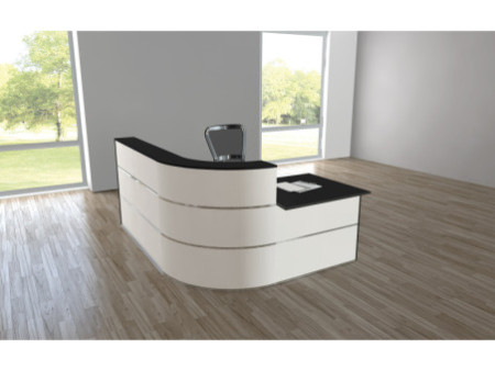 kerkmann Comptoir d'accueil Cento 4, blanc/anthracite