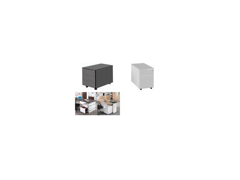 kerkmann Caisson mobile, 3 tiroirs, anthracite