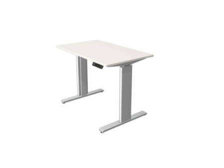 kerkmann Table de bureau assis-debout Move 3 tube, blanc
